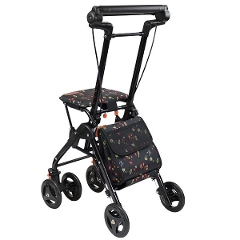 幸和製作所】シルバーカー テイコブナノン CPS03 フラワーブラック