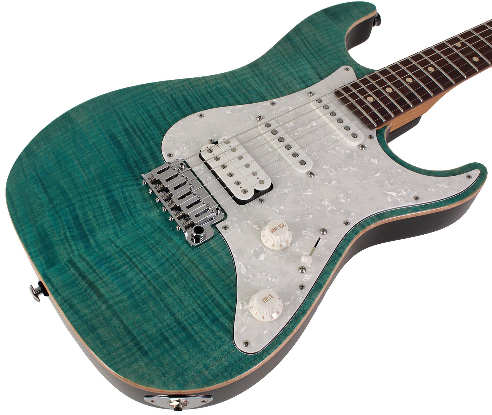 Suhr Standard Plus Guitar, Bahama Blue, Pau Ferro | Humbucker Music