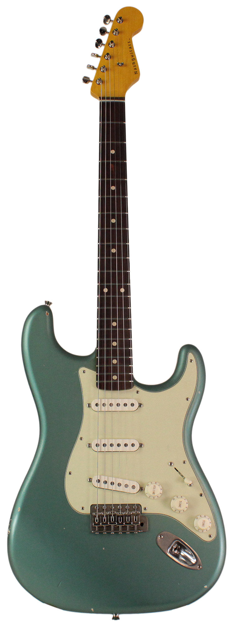 Nash S63 Guitar, Teal Green Metallic, Light Aging | Humbucker Music