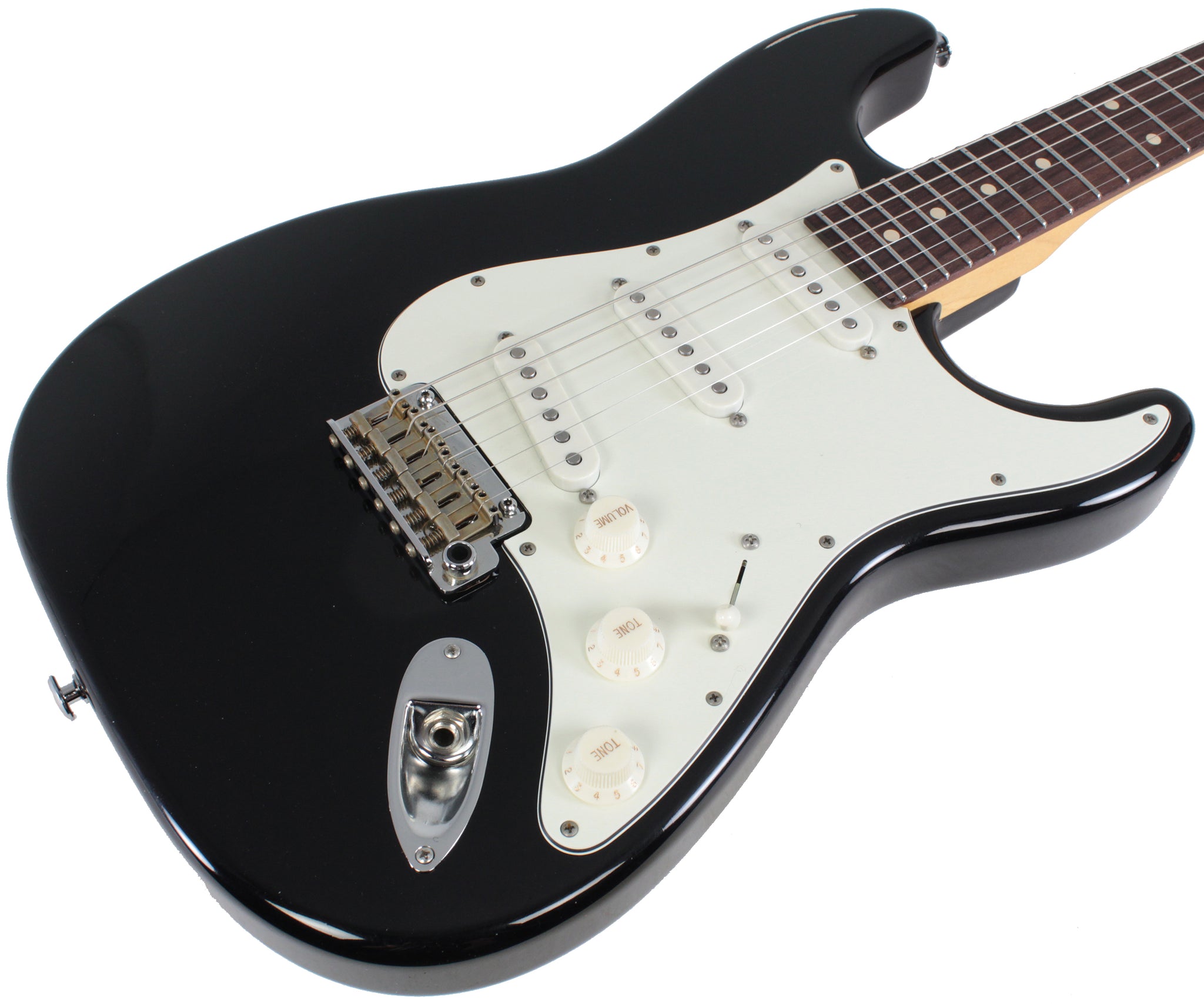 Suhr Classic S Antique Guitar, Black, Rosewood | Humbucker Music