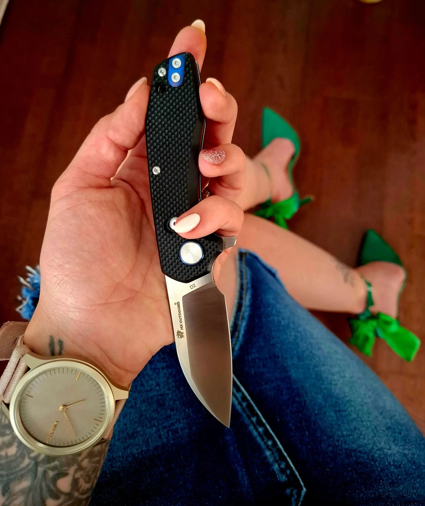GIANTBIRD D2 G10 | EDC Crossbar Lock Pocket Knife – HX OUTDOORS