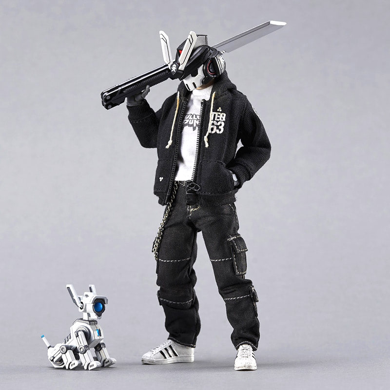 TEQ63 Action Figure with Robotic Dog Set