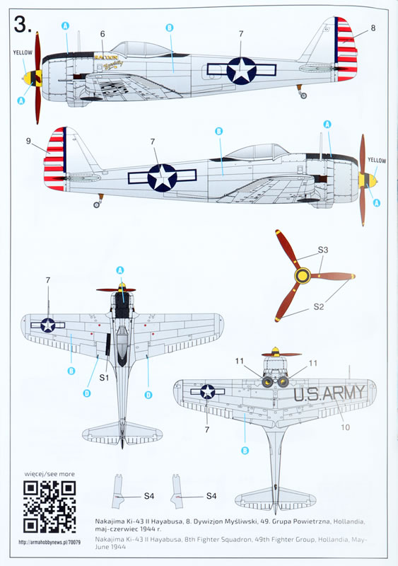 Arma Hobby Kit No. 70079 - Nakajima Ki-43 II Hayabusa Review by