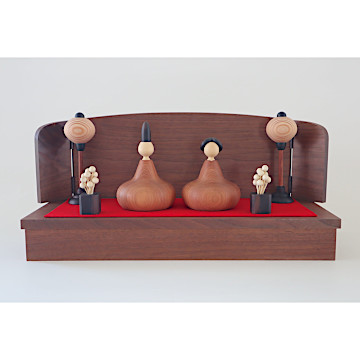 三浦木地のろくろ細工のひな人形：生活・くらし：百町森