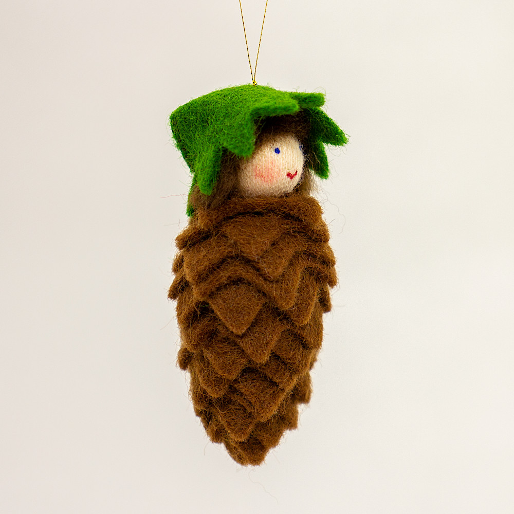 妖精まつかさの妖精（吊るし）ホワイト：生活・くらし：百町森