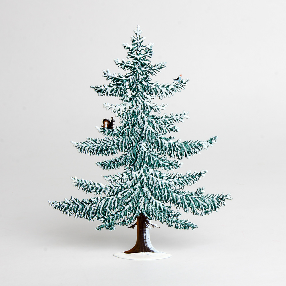 WSW4106W 錫 冬のモミの木 20cm：生活・くらし：百町森