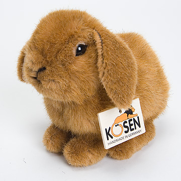 6162 たれ耳うさぎの子・茶：おもちゃ：百町森