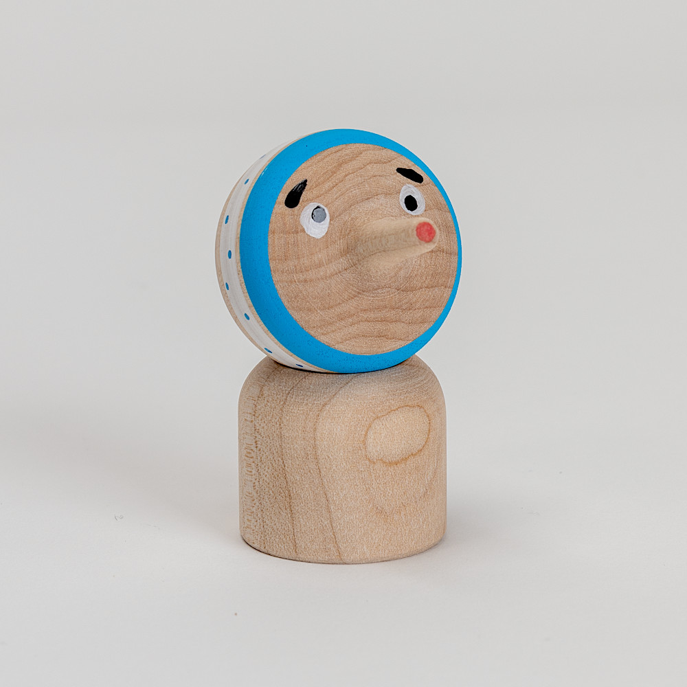 こま人形 招福ひょっとこ：おもちゃ：百町森