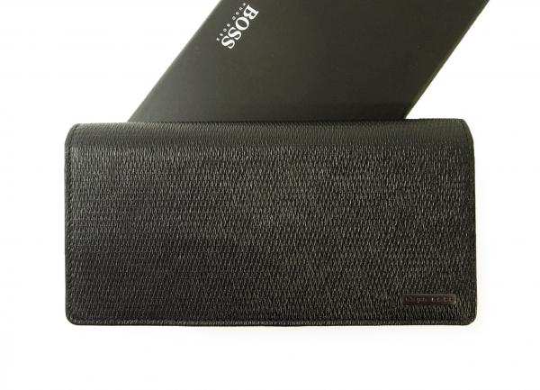 ヒューゴ・ボス 長財布 二つ折り メンズ （ブラック） - インポート