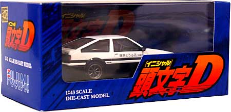 1/43 頭文字D ダイキャストミニカー AE86 トレノ カーボンボンネット
