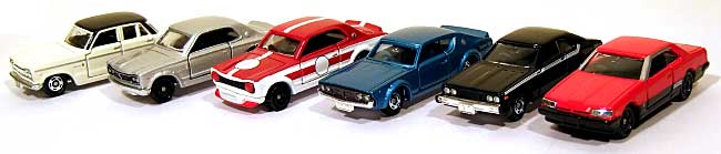 トミカ スカイライン 誕生50周年記念 前期 (全6種セット） タカラトミー