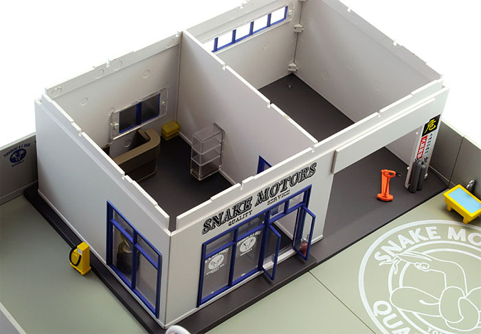 トミカラマ ヴィンテージ スネークモータース社屋 トミーテック