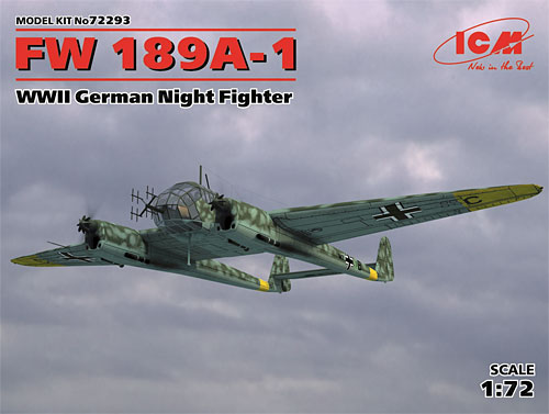 ICM フォッケウルフ Fw189A-1 夜間戦闘機 1/72 エアクラフト
