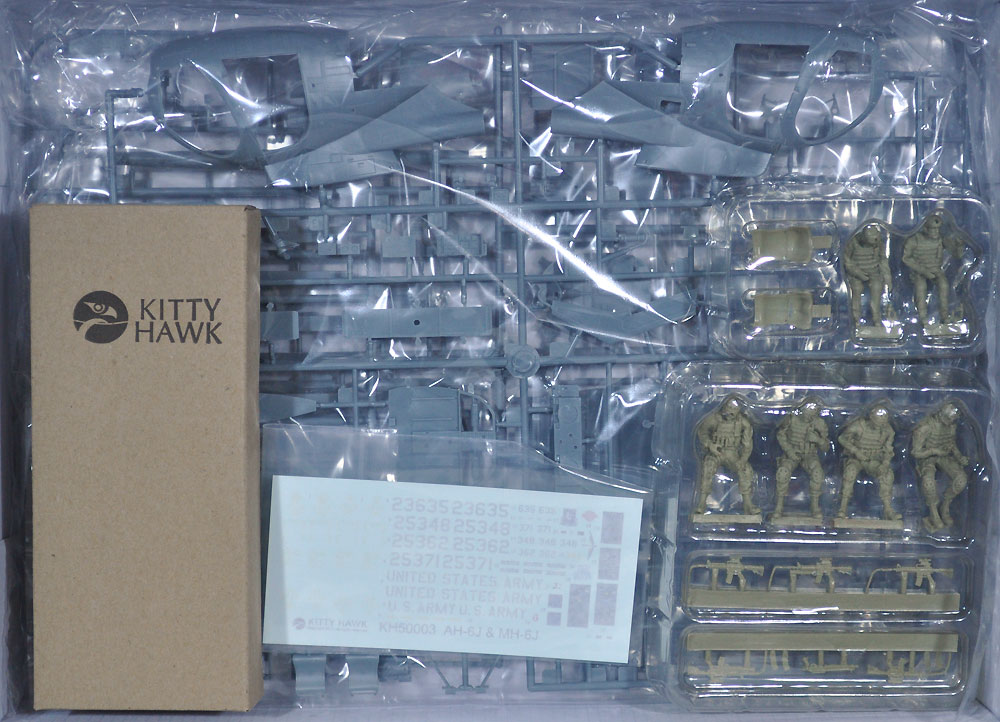 1/35 エアモデル AH-6J/MH-6J リトルバード w/フィギュア 6体 KITTY