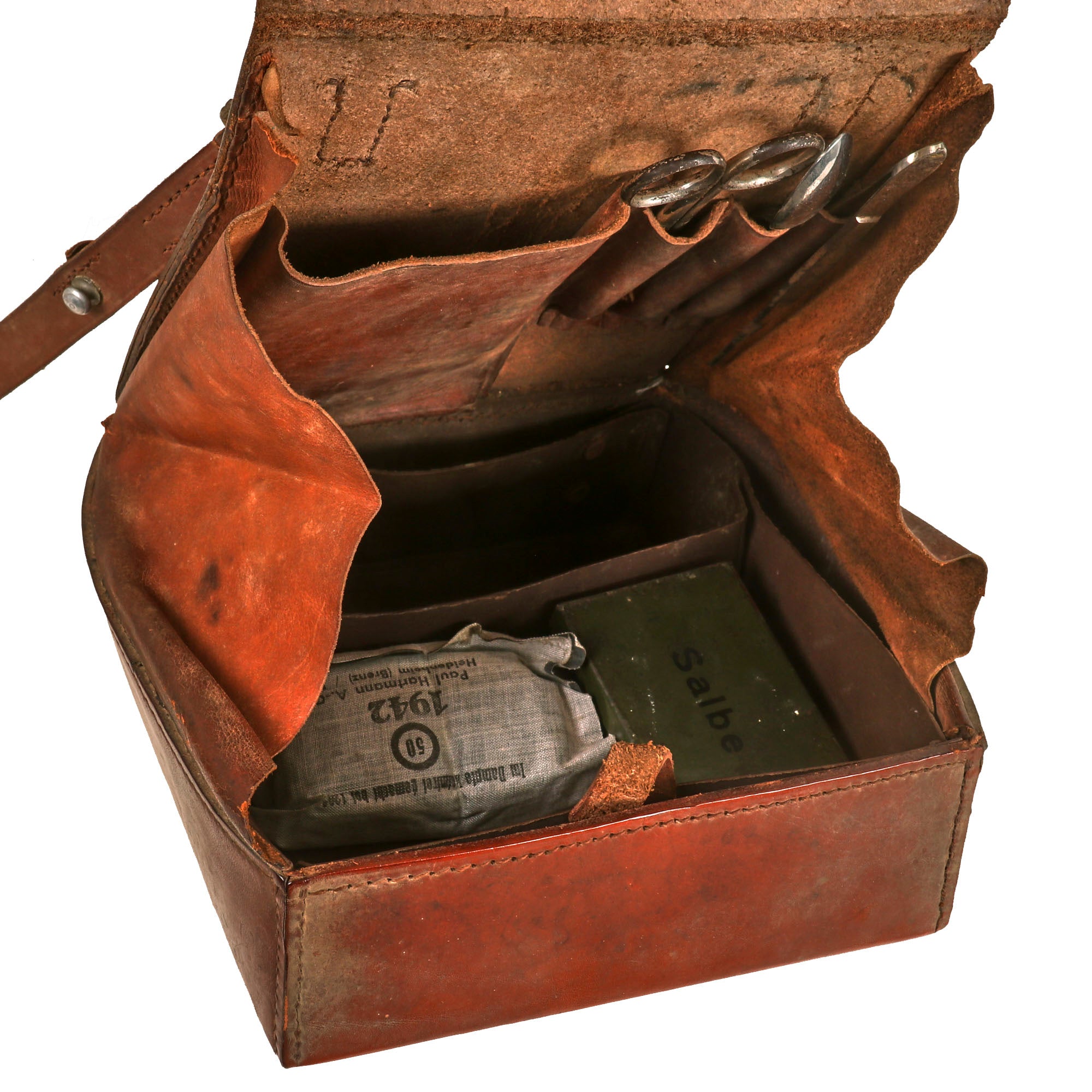 Original German WWII D.R.K. Medical Case with Tools & Supplies