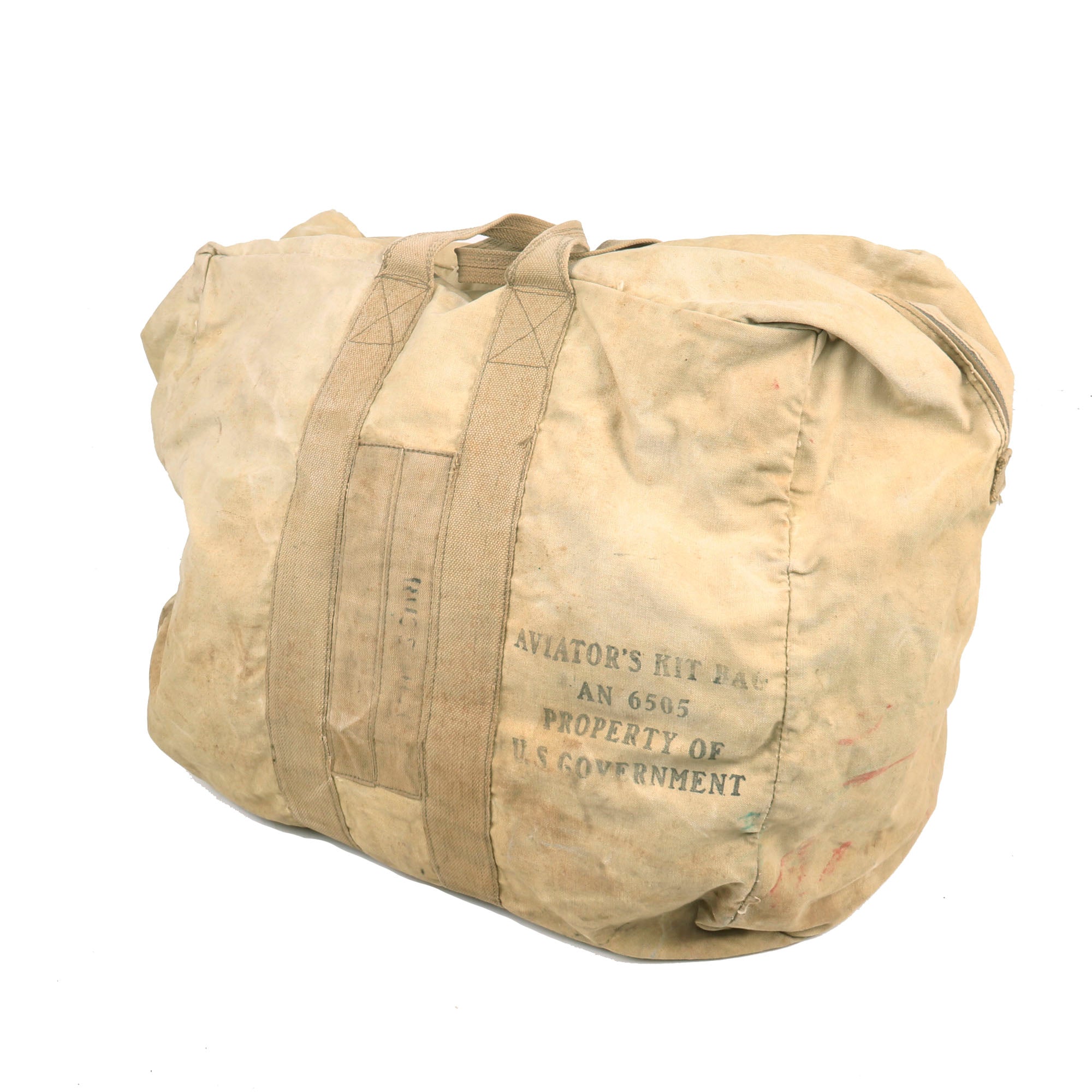 Original U.S. WWII Aviator's Kit Bag AN 6505 - Named H.C. Russ