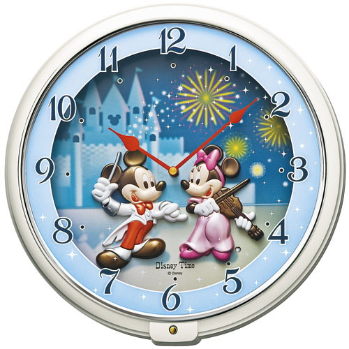 ミッキーとミニーの楽しいクロック！メロディー時計 ディズニータイム
