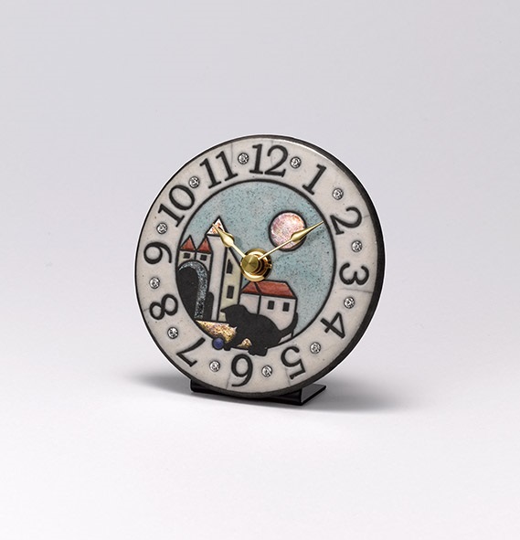 アントニオ・ザッカレラ 陶器 置き掛け兼用時計 ZC939-004 ザッカレラ