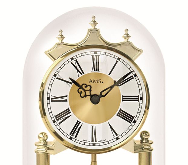 ガラスドームがお洒落です！AMS（アームス）振り子置き時計 1202/時計
