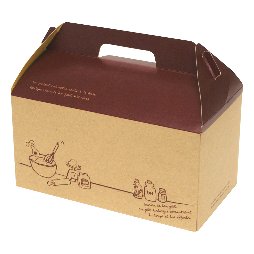 手提箱（食パン）シュシュBOX 248×133×125mm「150枚」 | ダンボール箱