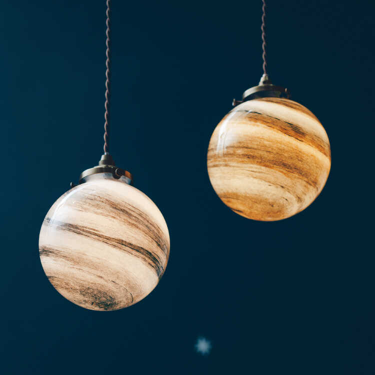 LT-4528 惑星ペンダントライト1灯｜マーブルデザイン・LED可能