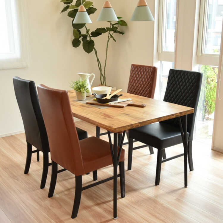 CH-3999 ハイバックダイニングチェア｜黒ブラック・ダイヤデザイン