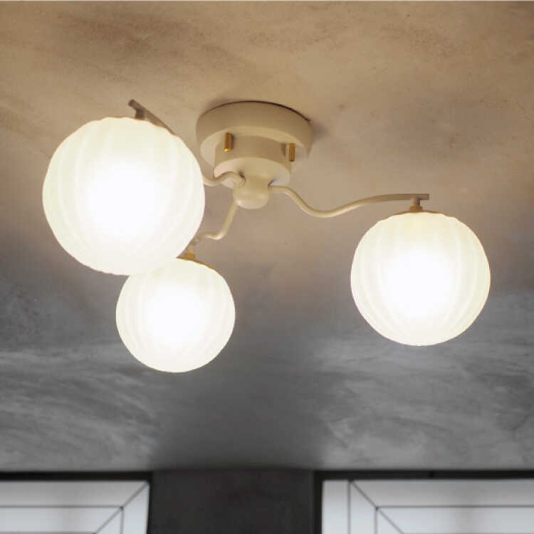 LT-5270 フェミニンな上品さがかわいいシーリングライト3灯