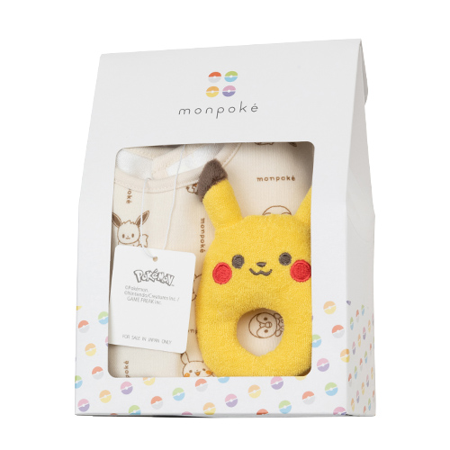 モンポケ ナチュラル 小物ギフトセット（スタイ・ラトル） B896065