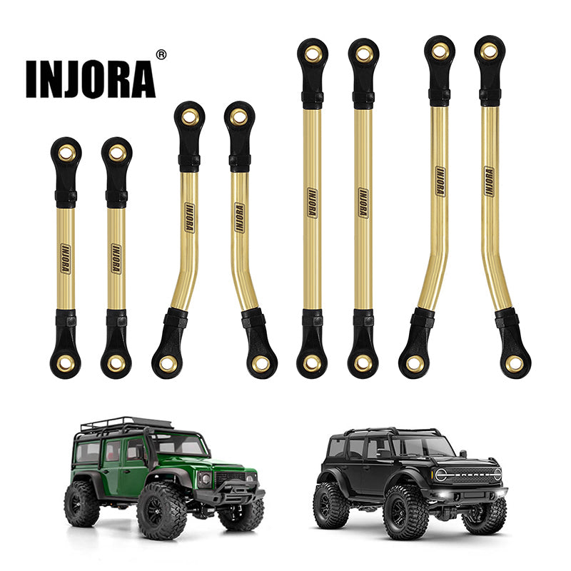 INJORA 8PCS Brass High Clearance Links Set for 1/18 TRX4M Defender Bro