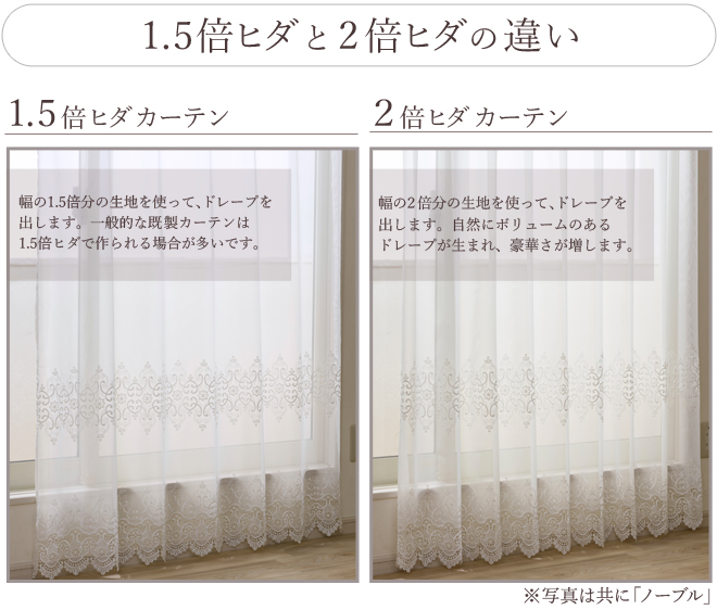 シンプルなボイル生地のレースカーテン アナ（L-8201）｜カーテン通販