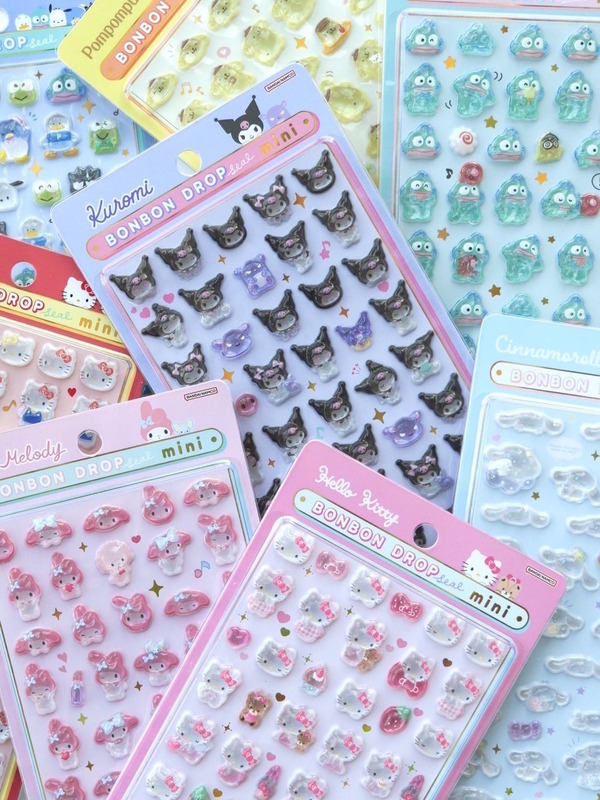 ボンボンドロップシール サンリオキャラクターズ ミニ」が公式抽選販売