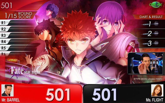 劇場版「Fate/stay night [Heaven's Feel]」コラボダーツセットが31日