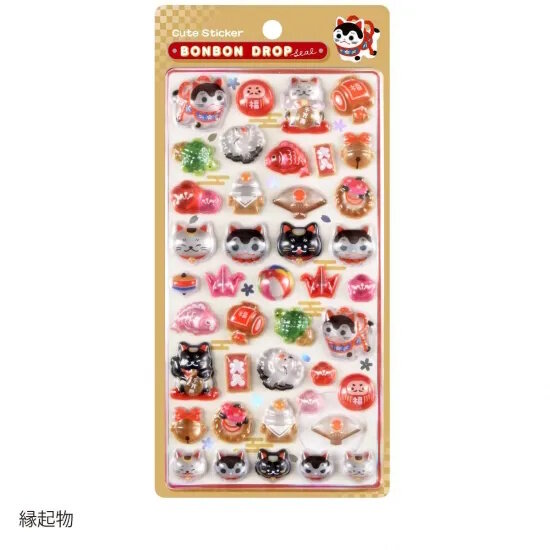 ボンボンドロップシール1月再販情報！和柄、churukiraシリーズなど全28