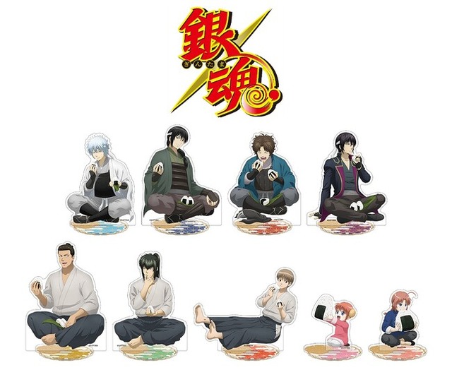 TVアニメ『銀魂』より銀時たちがおにぎりを食べる姿を描いた、新規描き