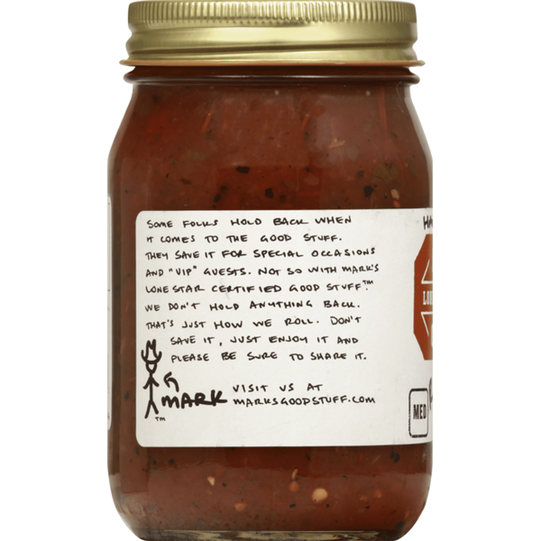 Marks Good Stuff Salsa, Roasted, Medium (16 oz) Delivery or Pickup