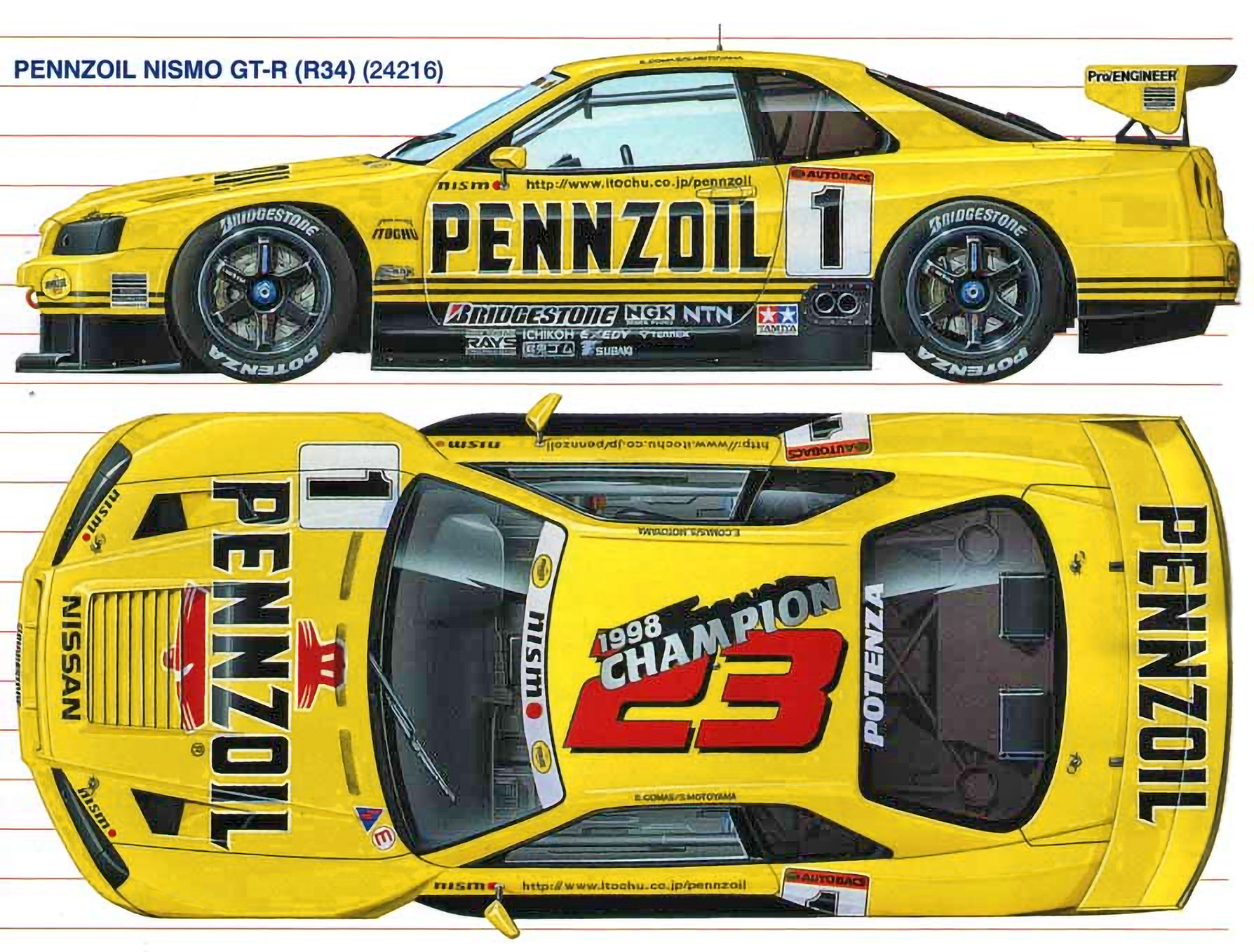 1999 Nismo Pennzoil GTRGTR