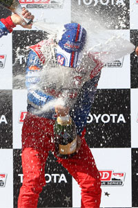 Sato becomes 1st driver from Japan to win race
