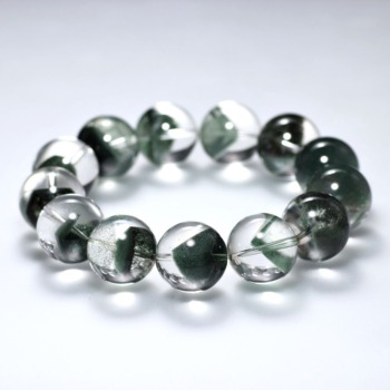 プレミアム]ブラジル産グリーンファントムクォーツブレスレット（約