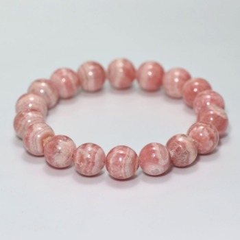 ピンクインカローズブレスレット（約11.5mm玉） - 埼玉県吉川市の