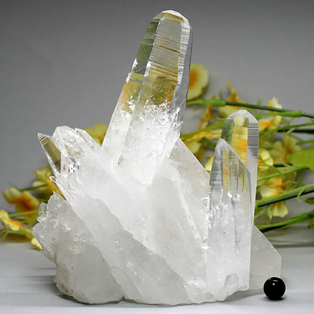 高品質++]コロンビア産水晶クラスター/レムリアンシード＆レインボー