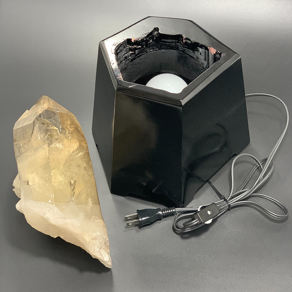 希少・トップクォリティ]ナチュラルシトリンポイント/大型単結晶2.76kg