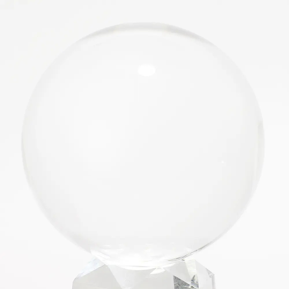 現品即納/鑑別書付[超希少・ブラジル産]天然無垢本水晶玉/10cmUP丸玉