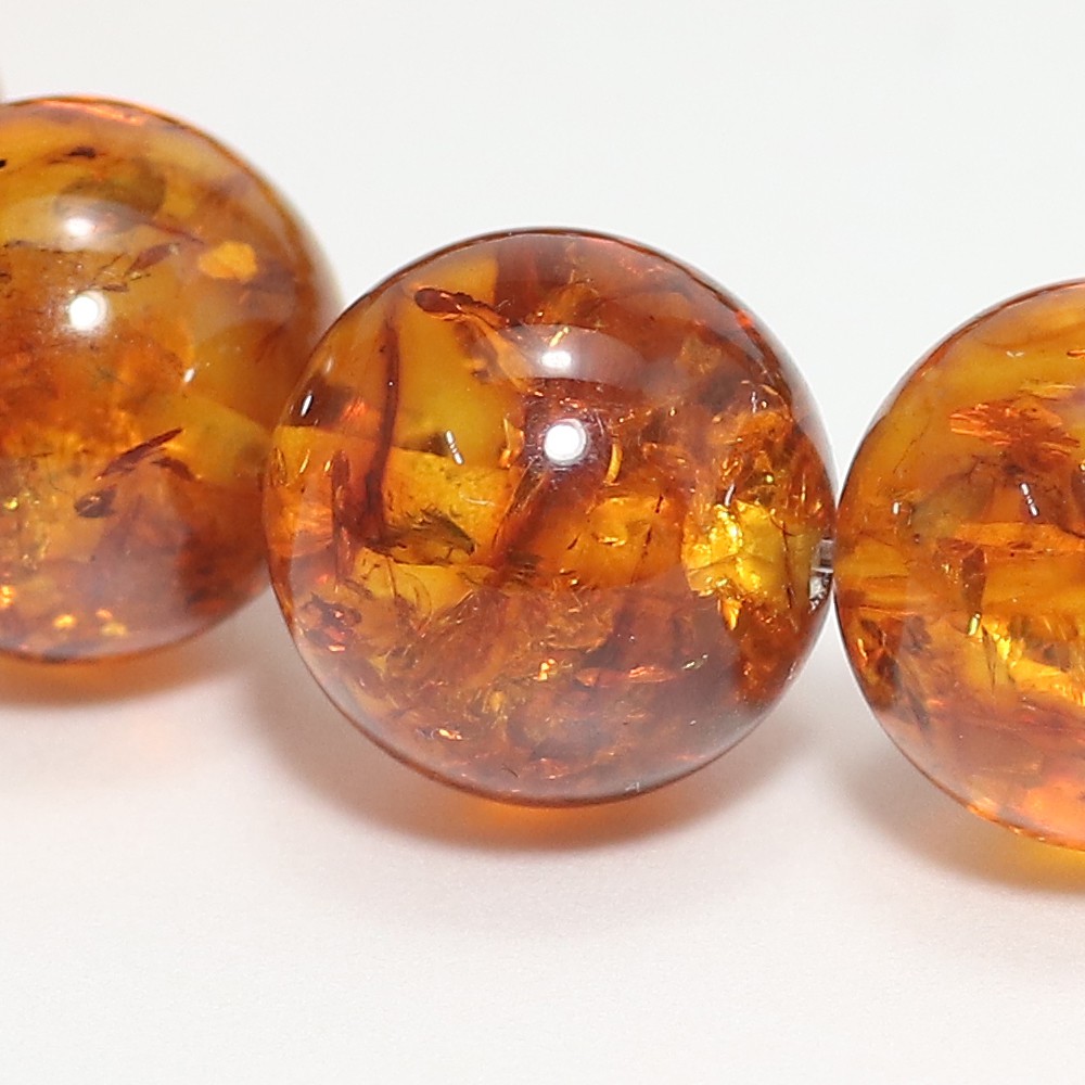 セミオーダー]アンバーブレスレット/琥珀（約12mm玉） - 埼玉県吉川市