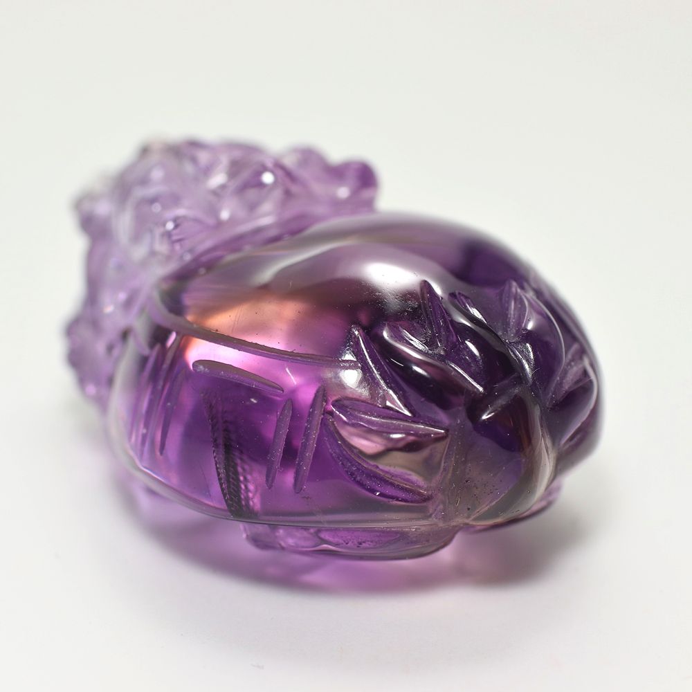 トップクォリティ]ブラジル産アメジスト彫刻（龍亀/ロングイ） - 埼玉