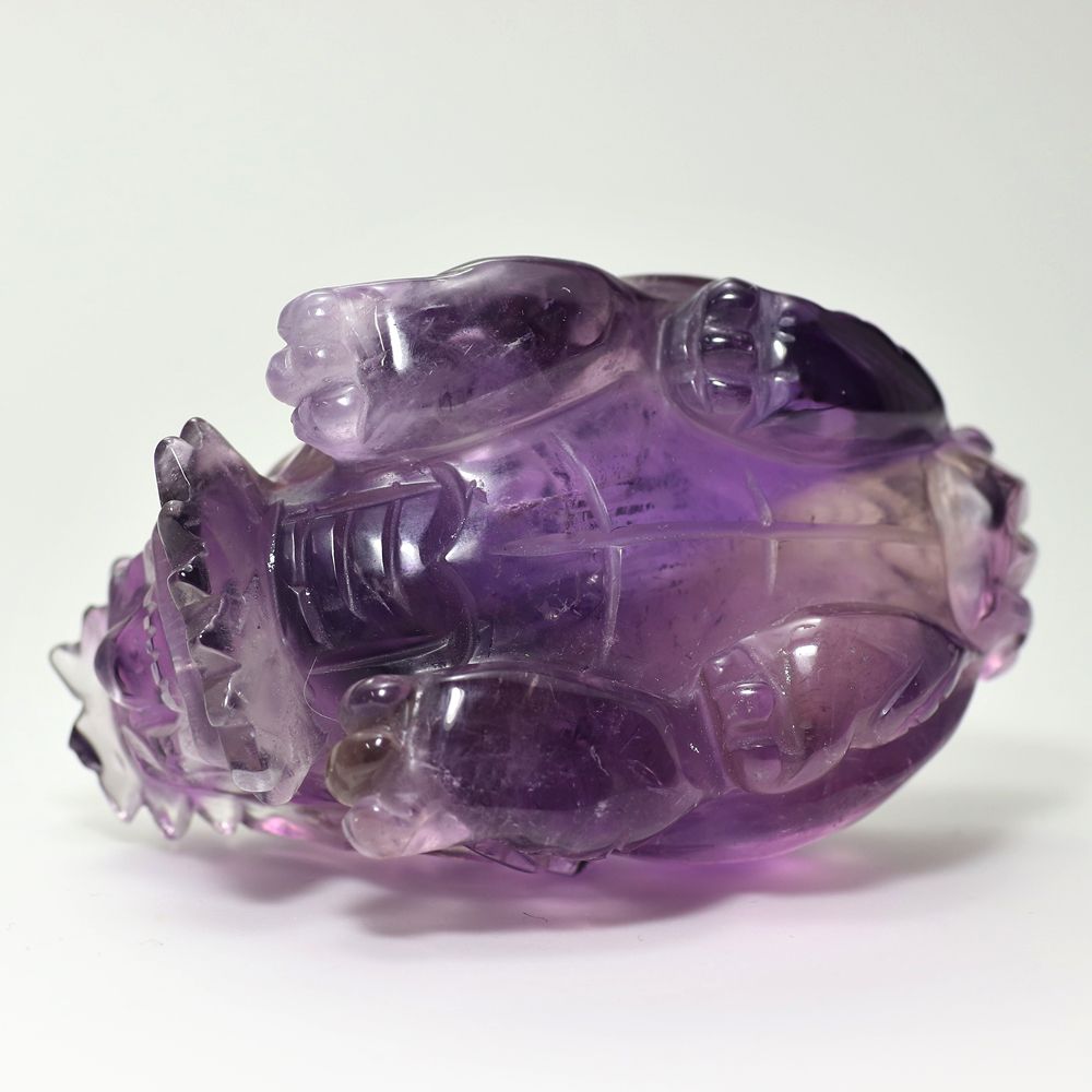 高品質]ブラジル産アメジスト彫刻（龍亀/ロングイ） - 埼玉県吉川市の