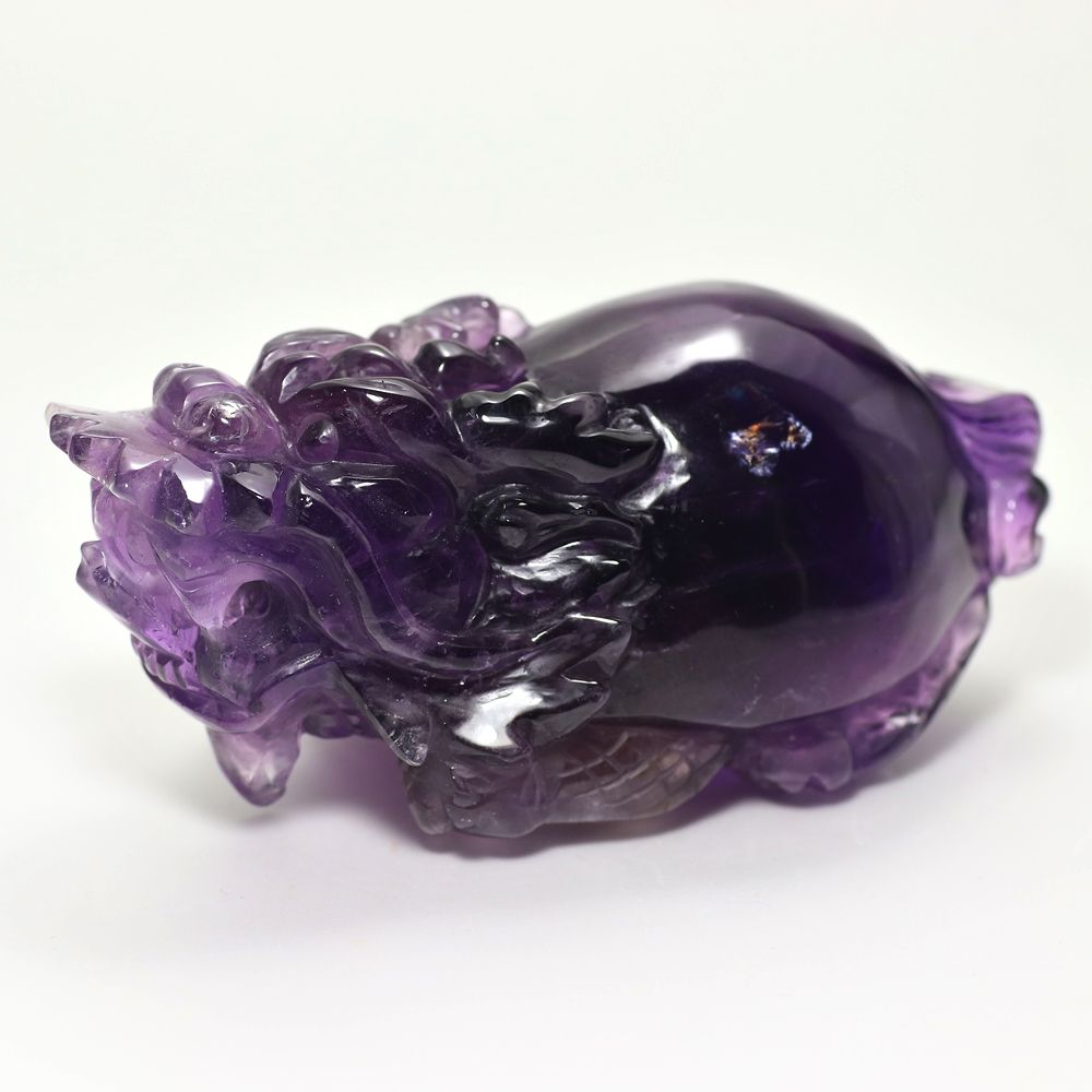 高品質]ブラジル産アメジスト彫刻（龍亀/ロングイ） - 埼玉県吉川市の