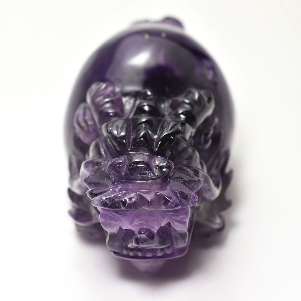 高品質]ブラジル産アメジスト彫刻（龍亀/ロングイ） - 埼玉県吉川市の