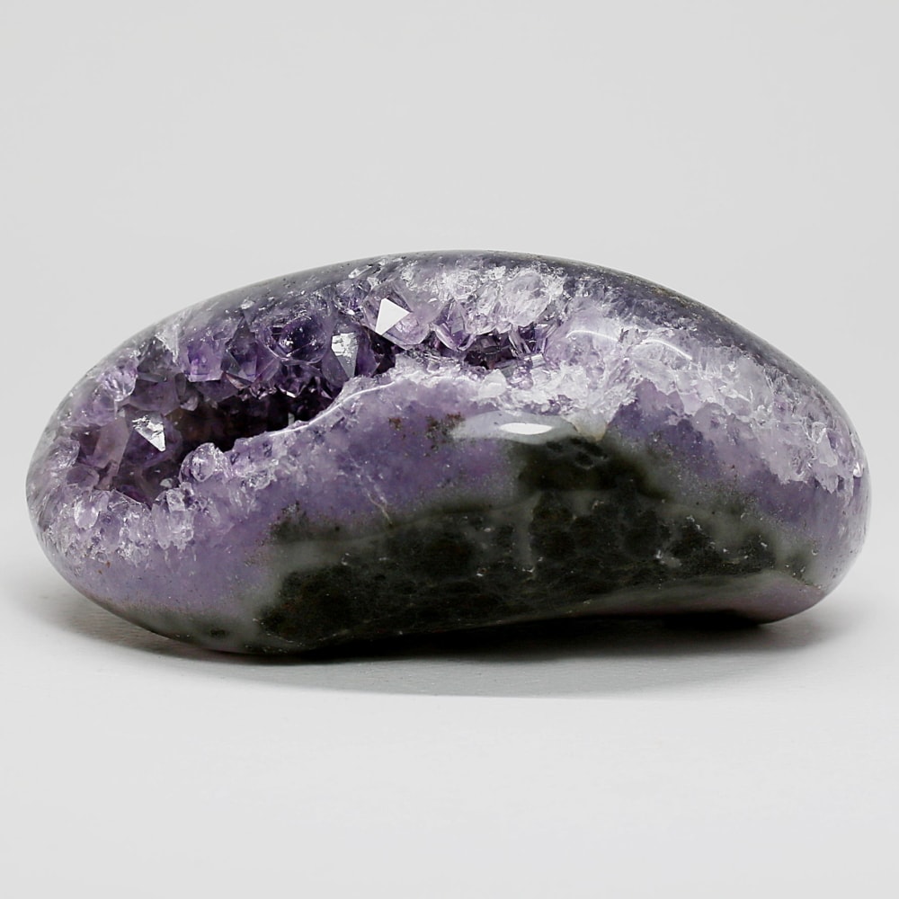 高品質]ブラジル産アメジストジオード原石（笑口） - 埼玉県吉川市の