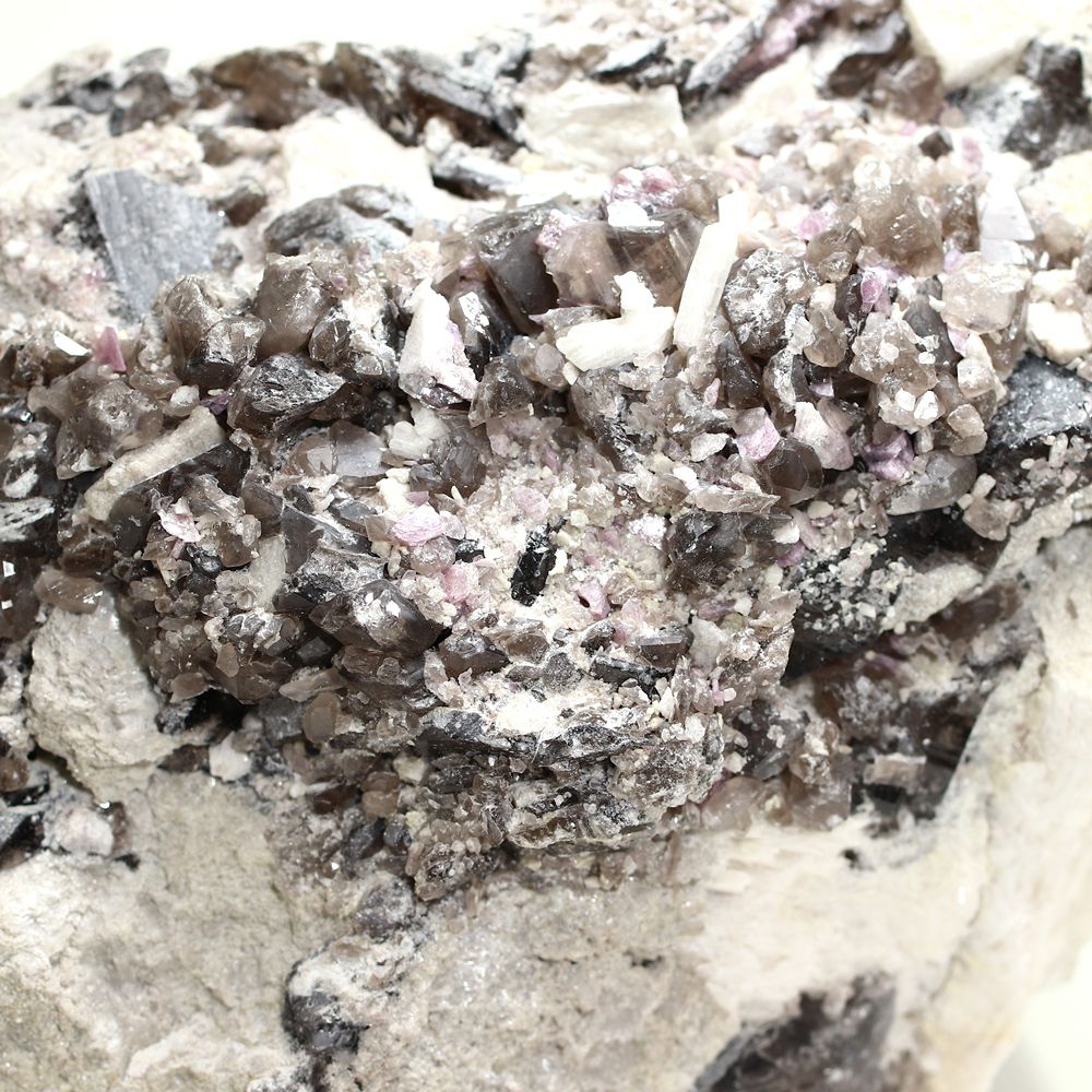 トップクォリティ]ブラジル産モリオン原石クラスター/天然黒水晶（大型