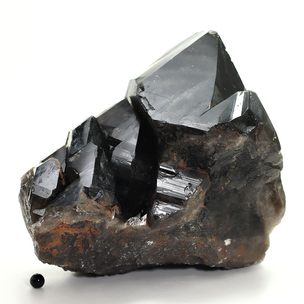 高品質]ブラジル産モリオン原石クラスター/天然黒水晶（大型4.2kg